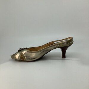 Cole Haan Golden Slingback Heels